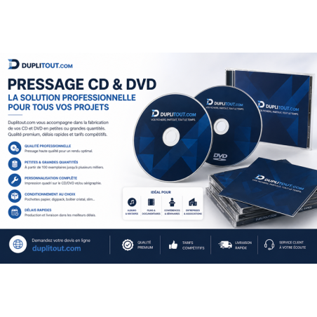 PRESSAGE DE CD OU DVD NUS