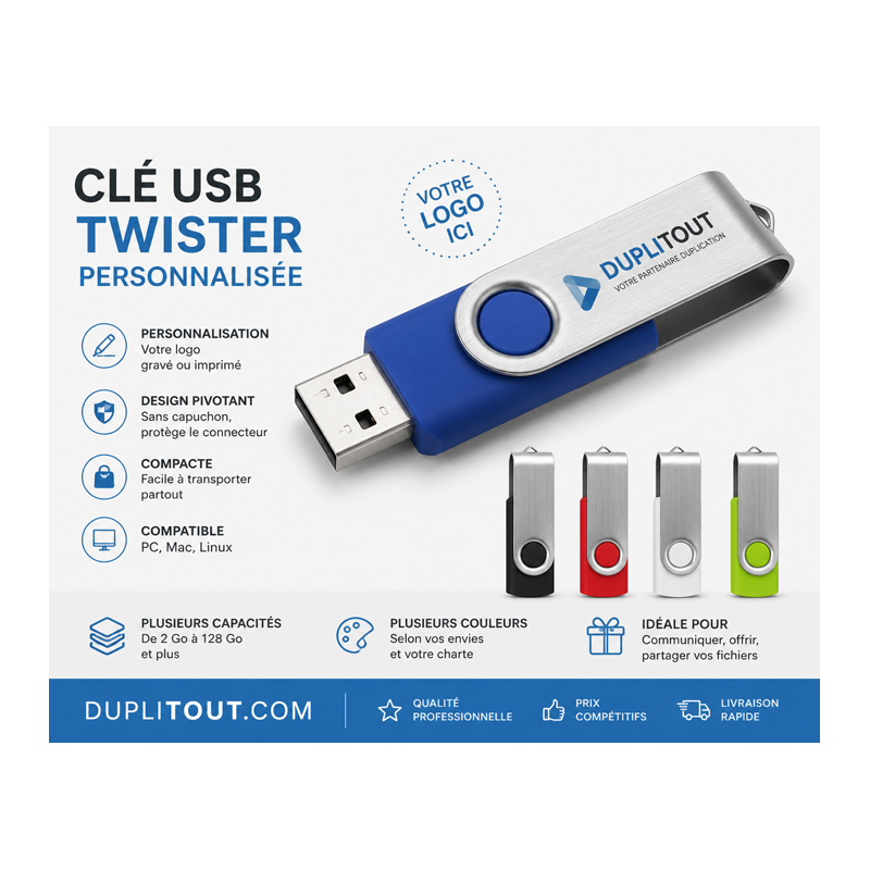 CLÉ USB PERSONNALISÉE
