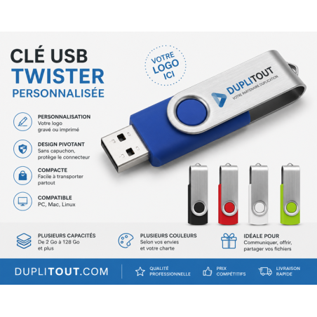 CLÉ USB PERSONNALISÉE