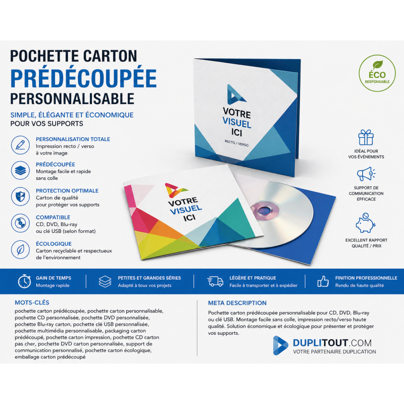 POCHETTE PREDECOUPEE A4